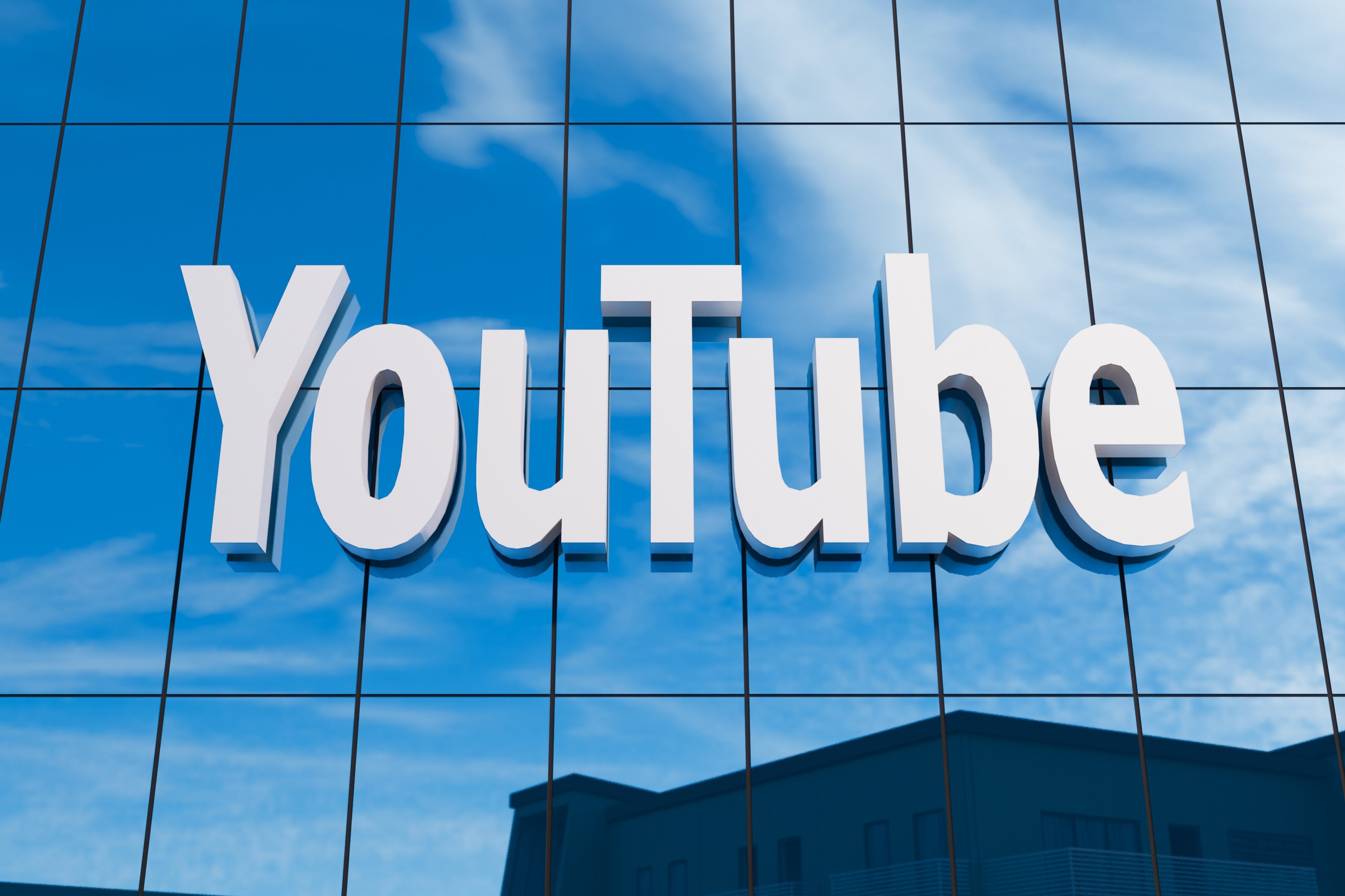 YouTube logo on the facade of its India HQ YouTube logo on the facade of its India HQ